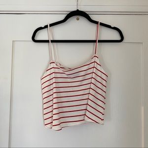Reformation striped crop top